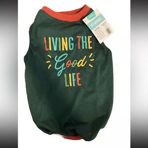 Frisco Pet Apparel Dog Shirt Living the Good Life Large